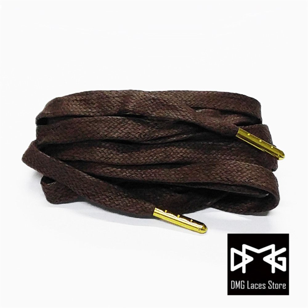 Wax Flat Laces ( Brown )